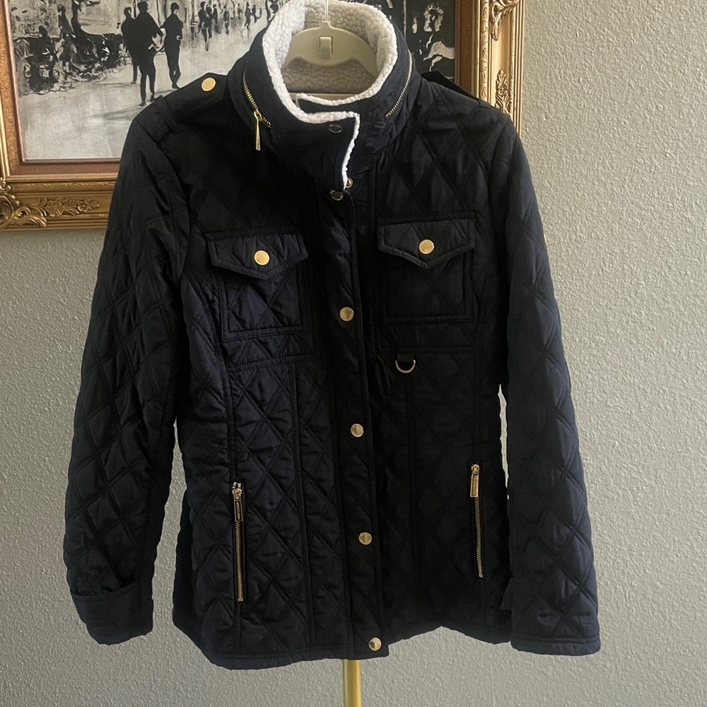 Michael Kors Black and Cream Jacket